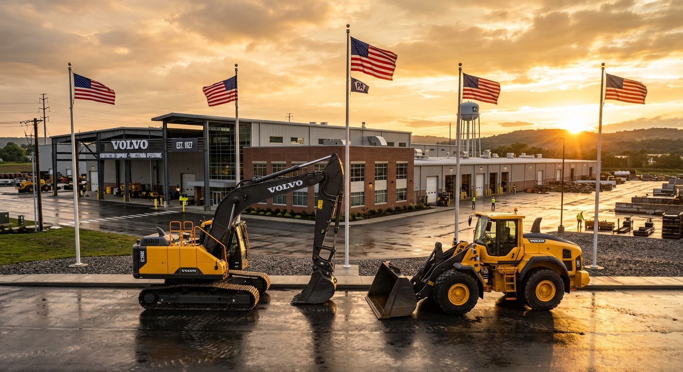Volvo CE Is Bringing More Excavator and Wheel Loader Production to Pennsylvania