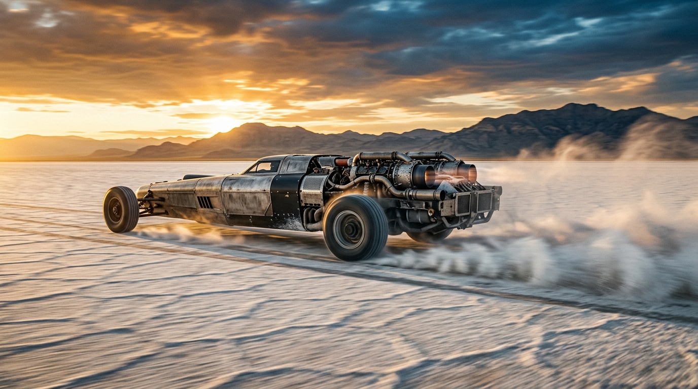 JCB Hydromax Sets 406 MPH Hydrogen Land Speed Record