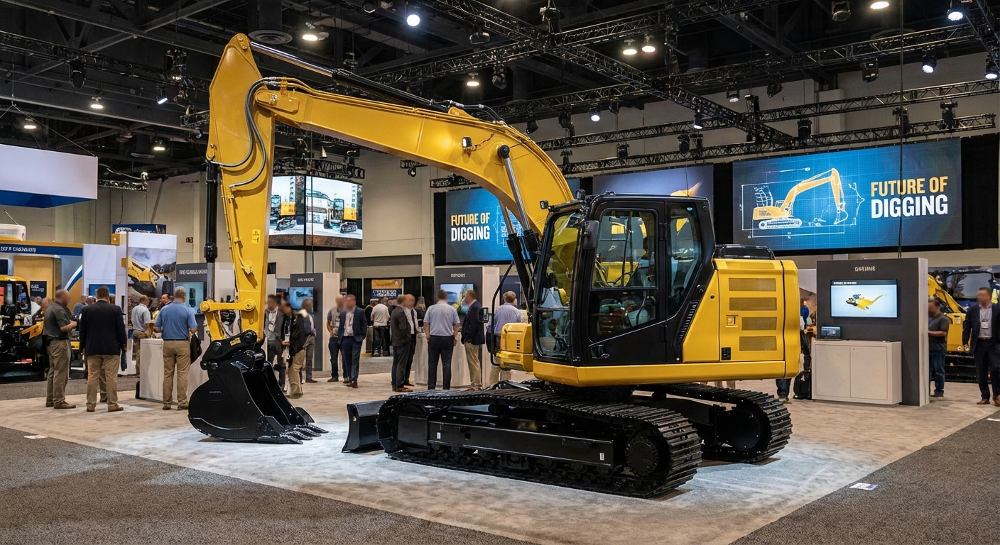 Komatsu Unveils Next-Gen Hybrid Excavators at BAUMA Preview