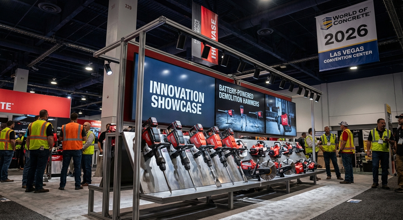 World of Concrete 2026: Battery Power Takes Center Stage as Tool Makers Push Cordless Limits